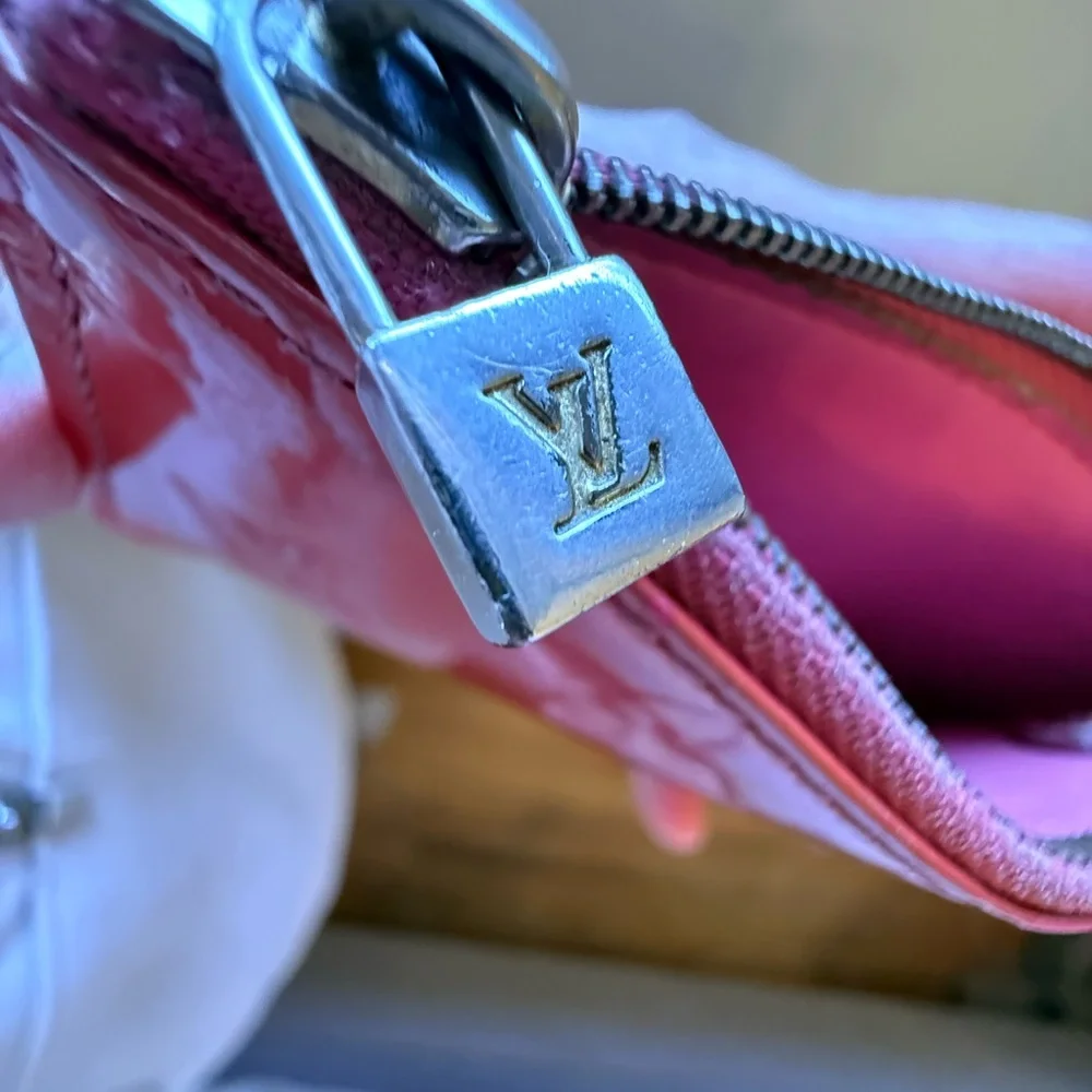 Louis Vuitton Vernis Cles Wallet - Pink 3 with gift box, Dusty, gift card - Picture 4 of 5
